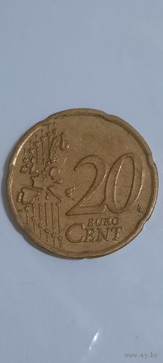 Бельгия 20 евроцентов 2000