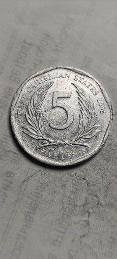 Восточно Карибское государство 5 цент 2008