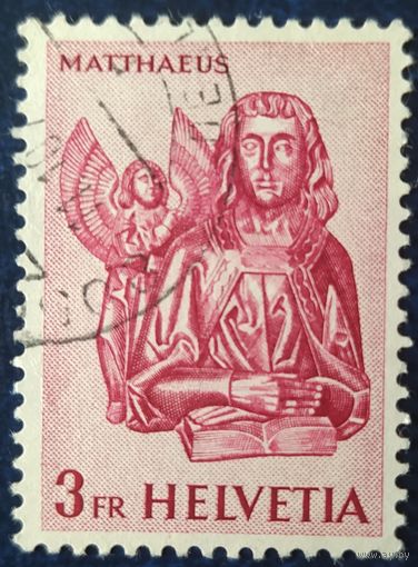 Швейцария 1961 скульптура в храме, 1 из 4.