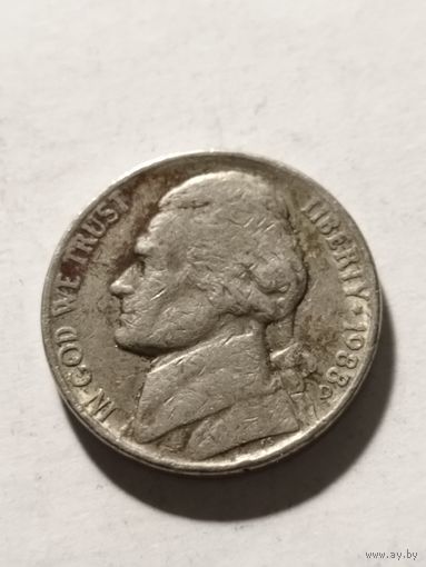 США 5 центов 1988 D