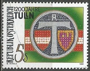 Австрия. 1200 лет г.Тулона на Дунае. 1991г. Mi#2031.