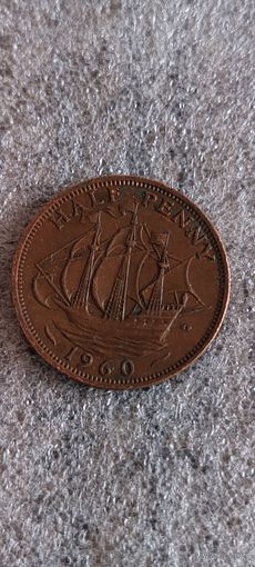 Великобритания 1/2 пенни 1960