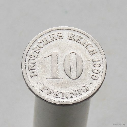 Германия 10 пфеннигов 1900 D