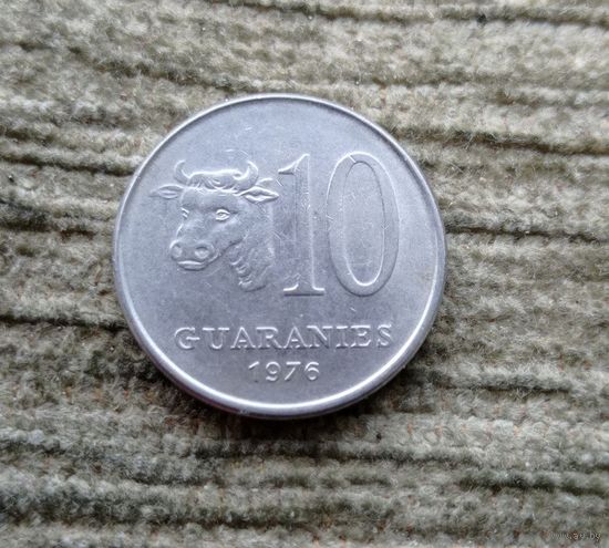Werty71 Парагвай 10 гуарани 1976 Корова Старый тип