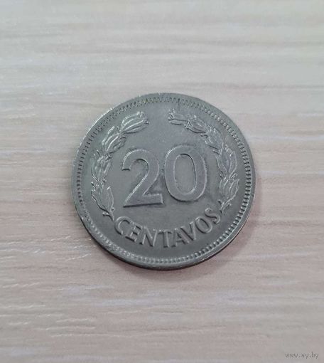 Эквадор 20 сентаво 1978 (REPUBLICA DEL ECUADOR 20 Centavos 1978)