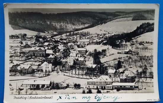 Фредебург. Вид на город. 1950-е. Подписана.