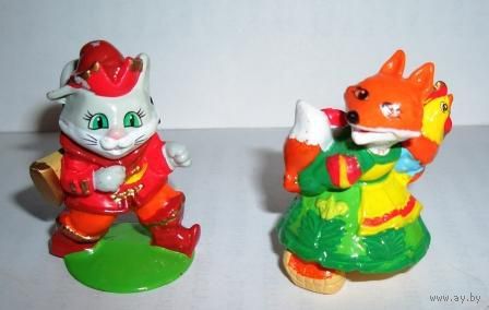 Игрушки из серии "Кот, Лиса и Петух"