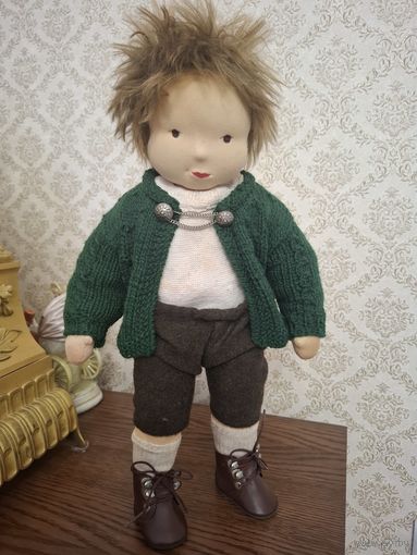 Вальдорфская кукла. Мальчик. 70-е гг. Высота 40 см
