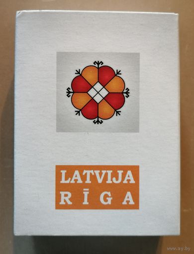Латвия, города на спичечных коробках, Рига, 7 х 5 х 2 см, спички