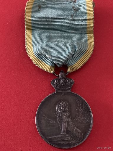 Редкая бельгийская серебряная медаль-Кампании в Африке 1914–1916-CAMEROUN