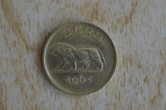 Руанда-Бурунди  1 франк 1961   Нечастая!