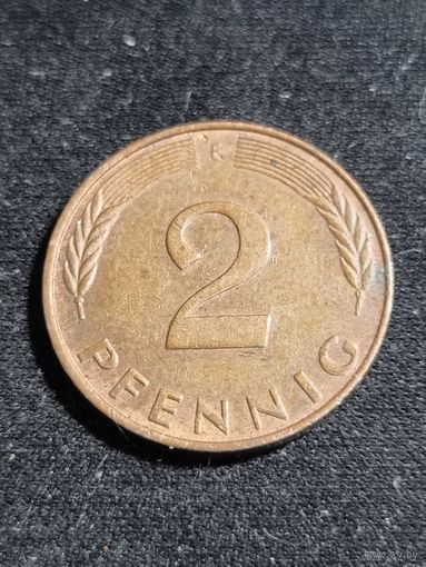 Германия 2 пфеннига 1985 F