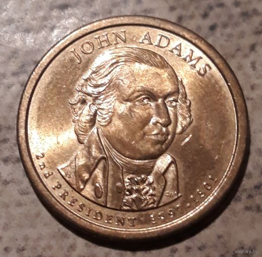 1 доллар 2007 D США 2- ой президент Джон Адамс