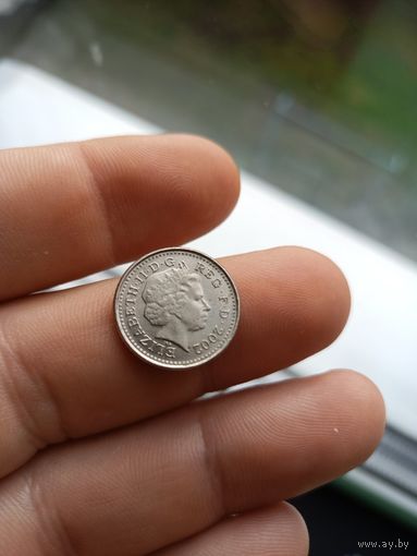 5 пенсов 2002г Великобритания