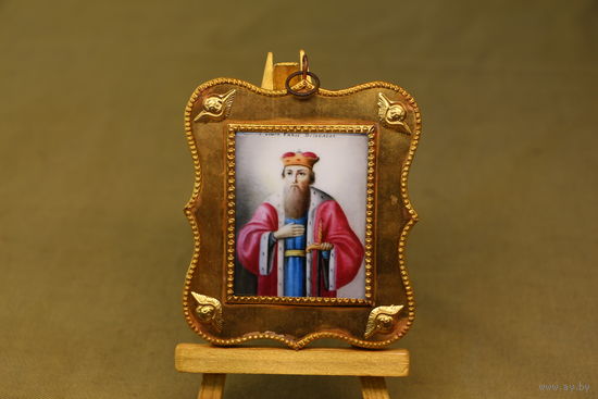 Икона Св. князь Всеволодъ. АУКЦИОН!!!Распродажа коллекции вещей. С РУБЛЯ! АУКЦИОН!