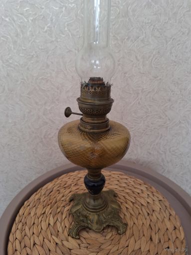 Антикварная керосиновая лампа   Германия