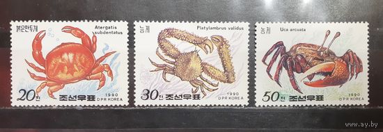 Корея. 1990 год. Фауна. Раки (1610)