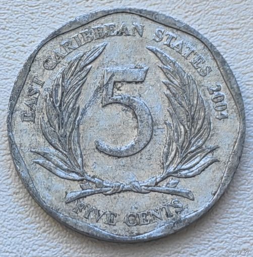 Карибы 5 центов 2004