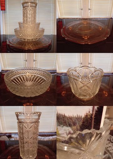 - Поднос-подтортник Конфетница средняя Германия 1950-ые Цветочница и салатница СССР