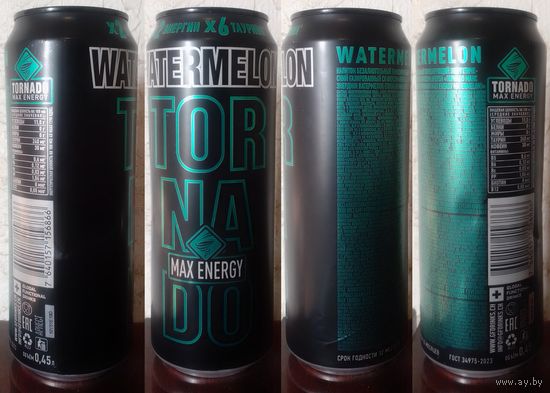 Банка от энергетика TORNADO WATERMELON MAX ENERGY 2025.07.24 (ОБМЕН/ПРОДАЖА/ТОРГ) 1лот=1шт