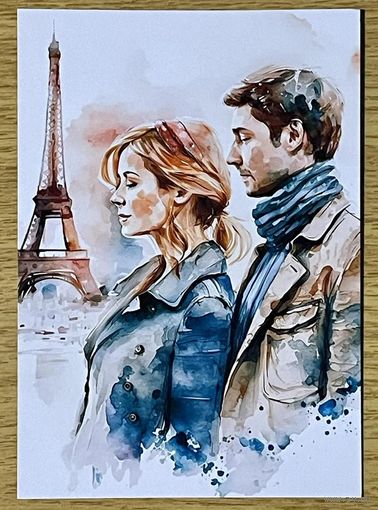 Открытка для посткроссинга чистая 10х15 см.