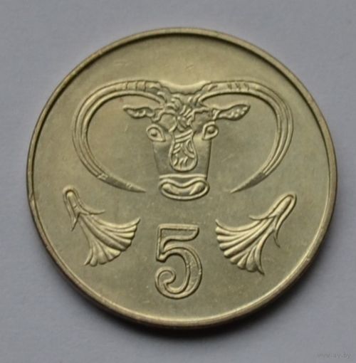 Кипр, 5 центов 2004 г.