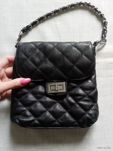 Маленькая мужская сумочка на пояс, на ремень, натуральная кожа