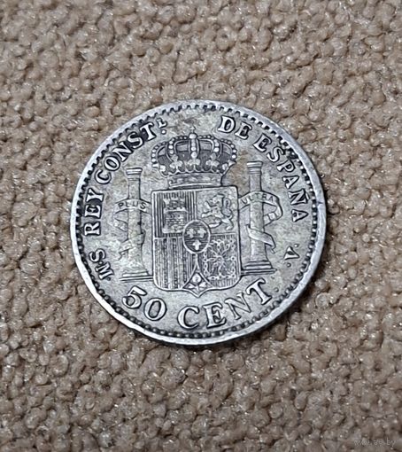 Испания 50 сентимо, 1904 Альфонсо XIII