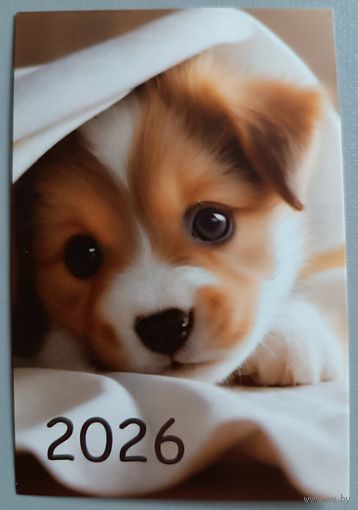 Щенок. Календарик, 2026