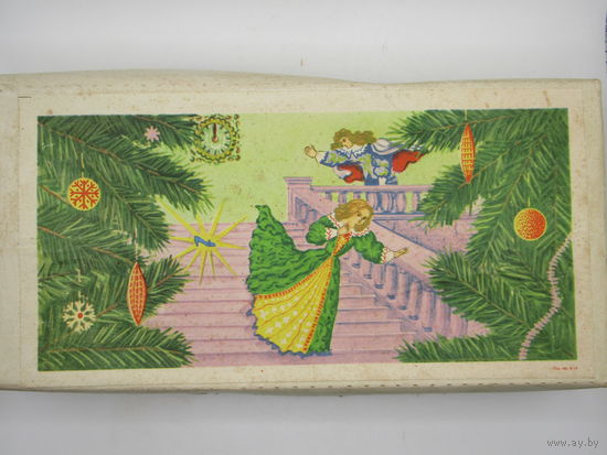 Редкость. "Золушка". Полный набор елочных игрушек в оригинальной упаковке. Елочная игрушка. СССР.