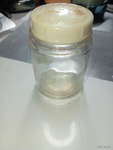 Витражная баночка  " Крем Огуречный " .