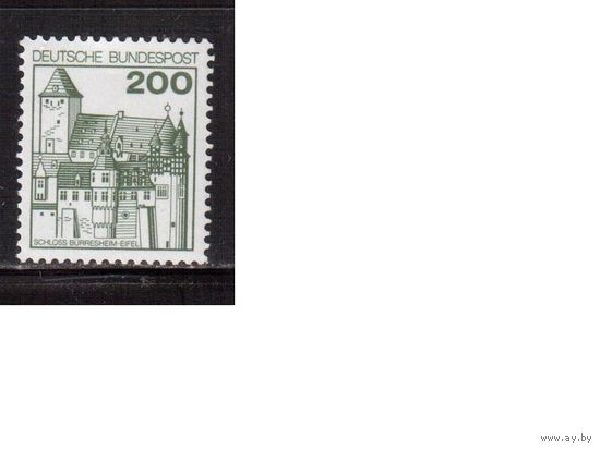 Германия(ФРГ)-1977,(Мих.920), **,  Стандарт, Города, Замки, Архитектура