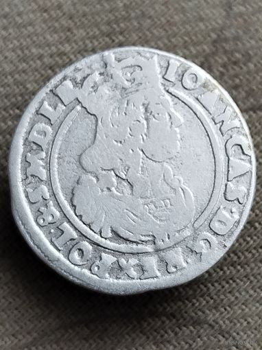 Распродажа - шесть грошей (шестак) 1665г.,Ян 2 Казимир,Речь посполитая