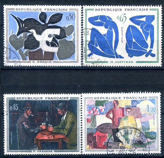 Франция - 1961г. - картины - 4 марки - полная серия, гашёные [Mi 1372-1375]. #2-Fr-63-A-2