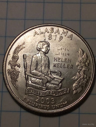 25 центов США 2003 год алабама
