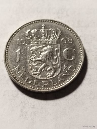 Нидерланды 1 гульден 1968