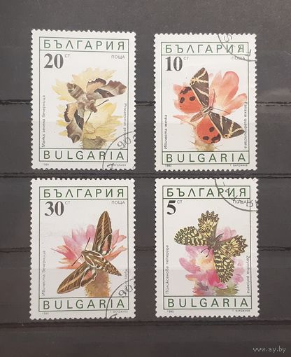 Распродажа с 1 рубля! Фауна. Болгария. Бабочки (4 марки)