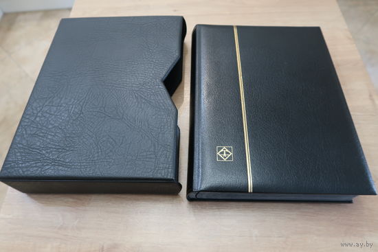 Альбом для марок (кляссер) Leuchtturm 336656 PREMIUM S LZS4/32K формат A4 64 страницы с шубером черного цвета
