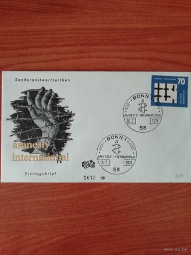 ФРГ 1974 КПД с маркой "Международная амнистия" Мi: 814