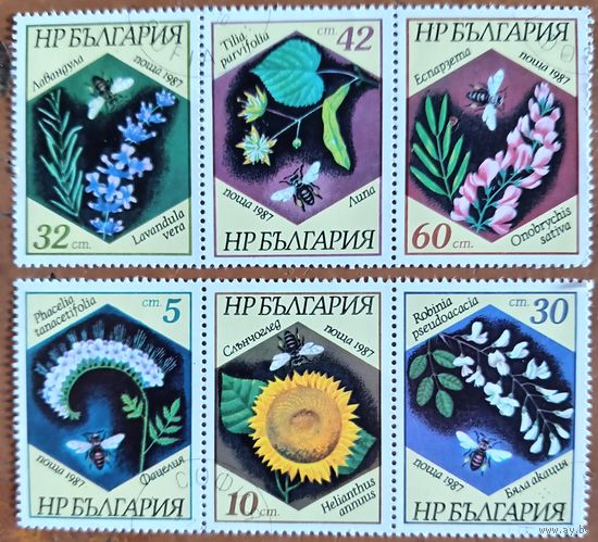 Болгария 1987. Флора. Цветы. Полная серия