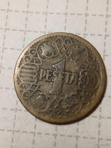 1 песета Испания 1944 год