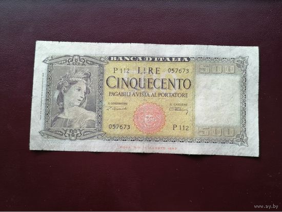 Италия 500 лир 1948