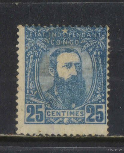 Бельгия Колонии Свободное государство Конго 1887 Леопольд II Стандарт #8*