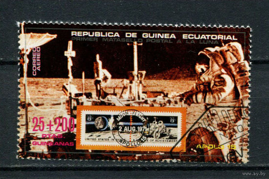 Экваториальная Гвинея - 1972 - Космос (марка с блока 1) - [Mi.25] - 1 марка. Гашеная.  (Лот 9BH)
