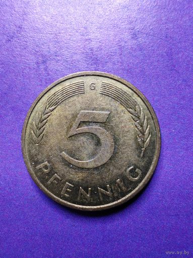 Германия ФРГ 5 пфеннигов 1991 G