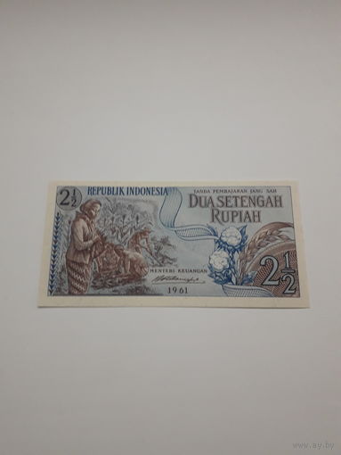 ИНДОНЕЗИЯ 2.5 руппи 1961 год
