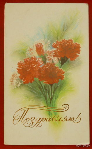 Поздравляю! Чистая. Двойная. 1985 года. Горелов. 58.