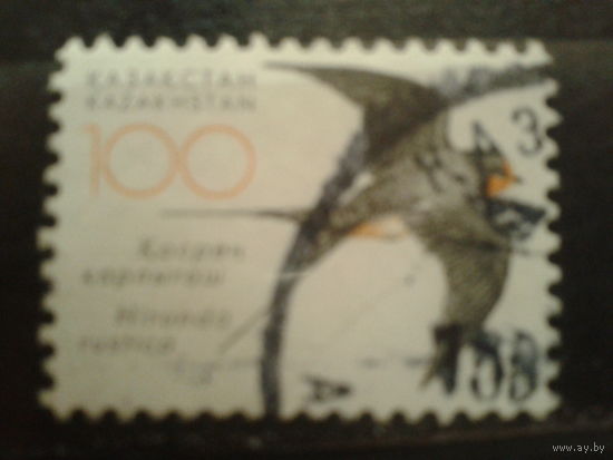 Казахстан 2007 Стандарт, ласточка 100т концевая Михель-2,0 евро гаш