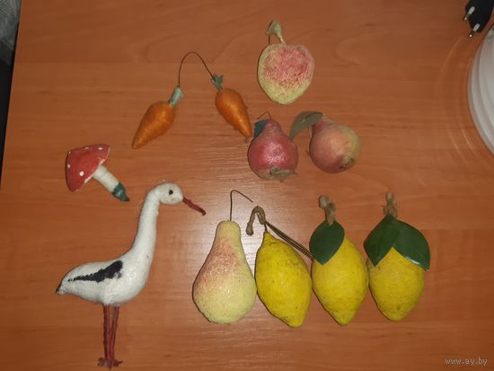 Ёлочные игрушки Папье-Маше