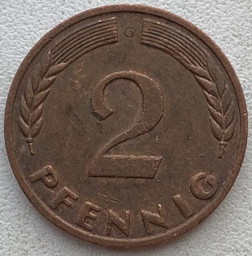 Германия 2 пфеннига 1970 г. G